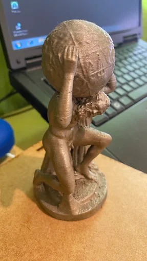 Estatueta Titã Atlas - Decorativo